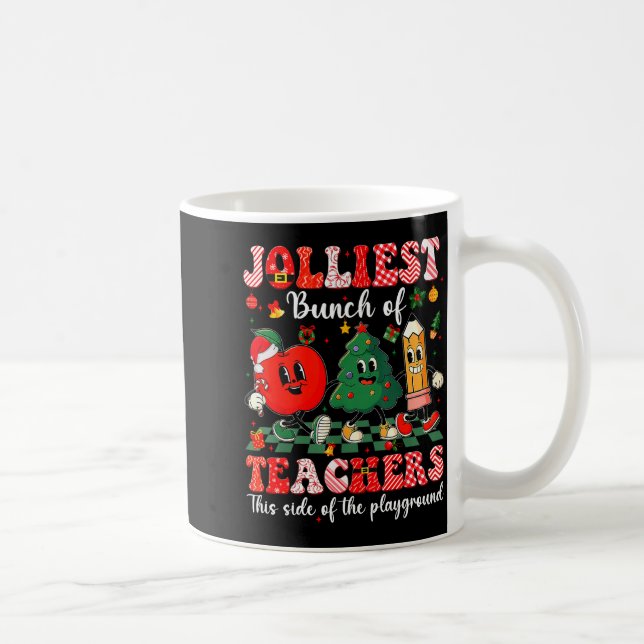 Jolliest Bunch Of Teachers Christmas Xmas Teacher  Kaffemugg (Höger)