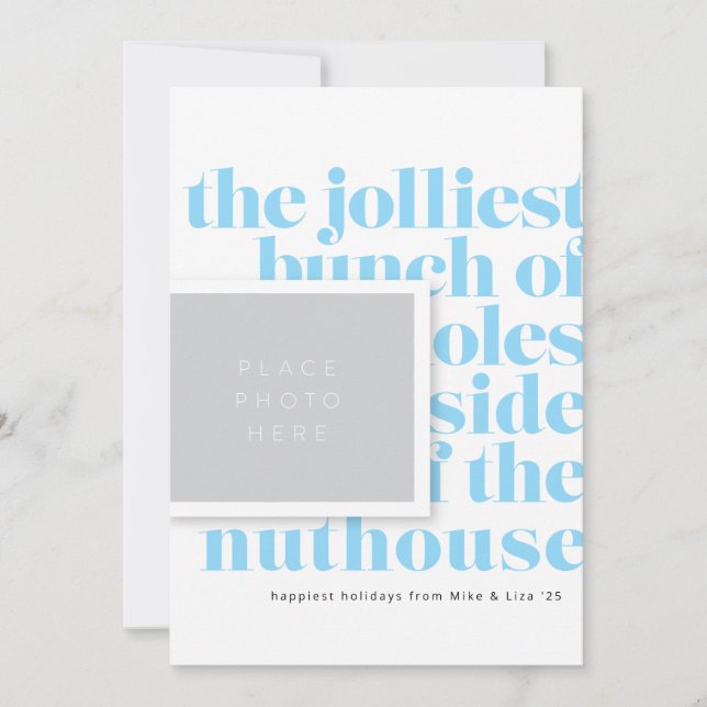 Jolliest Bunch Tradition med Trio Backer Helgdag Julkort (Framsida)