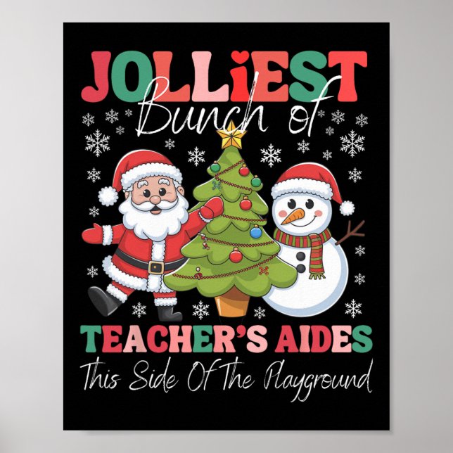 Jolliest Teacher's Aides Julspelsfonen Poster (Framsidan)