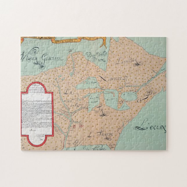 JOLLIET: NORDAMERIKA 1674 PUSSEL (Horisontell)