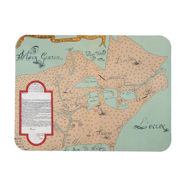 JOLLIET: NORTH AMERICA 1674 MAGNET (Horisontell)