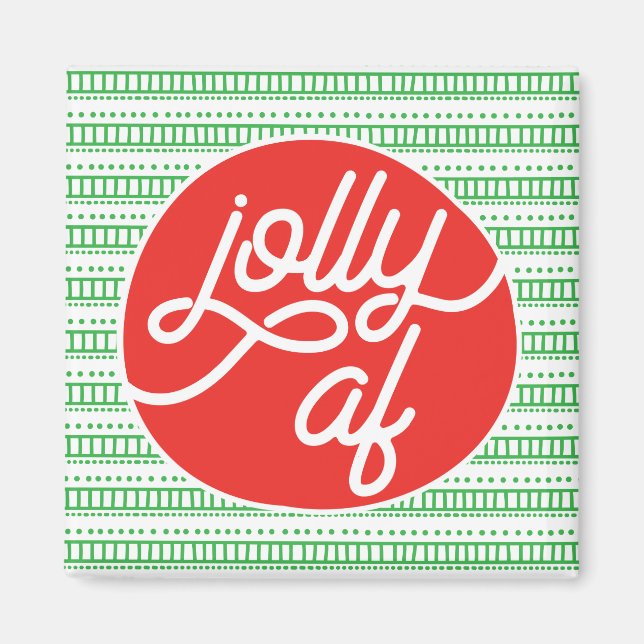 Jolly AF Helgdag Magnet (Framsidan)