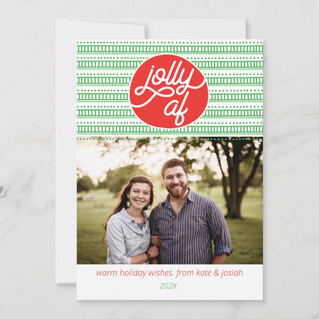Jolly AF Helgdag Photo Card Julkort (Framsida)