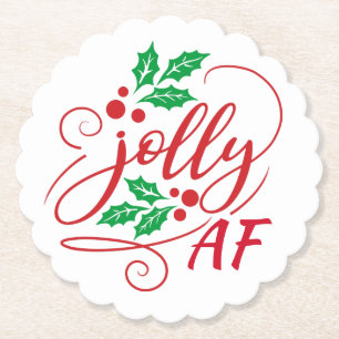 Jolly AF juldrickande Humor Underlägg Papper