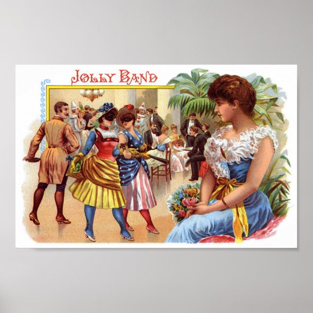 Jolly Band Cigar Label Poster (Framsidan)