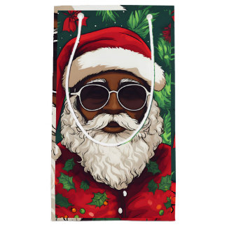 Jolly Black jultomten Gift Bag