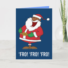 Jolly Black Saint Nicholas 2 Helgkort