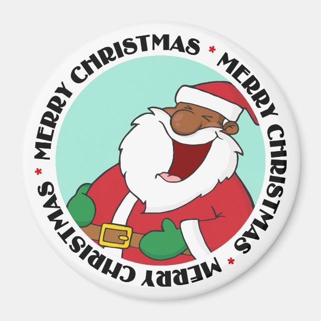 Jolly Black Saint Nicholas 2 Magnet (Framsidan)