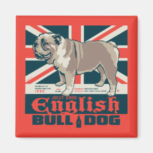 Jolly Bra English Bulldog Magnet