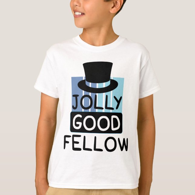 Jolly Bra Fellow with Shades of Blue T Shirt (Framsida)