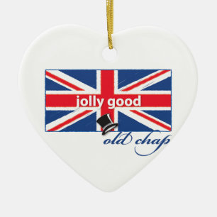Jolly bra gammal chap! julgransprydnad keramik