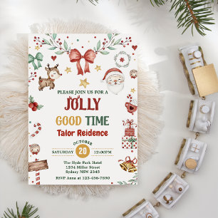Jolly Bra Time juljul Party Inbjudningar