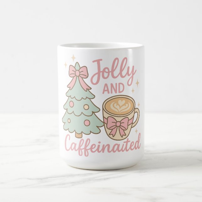 Jolly & Caffeinated Coquette Christmas Latte Mug Kaffemugg (Center)