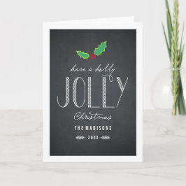 Jolly Chalkboard julhälsningskort Helgkort