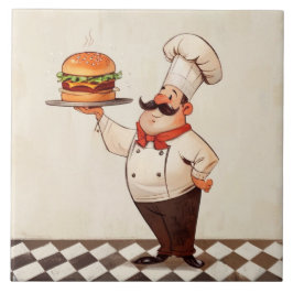 Jolly Chef Burger: Cook Presents Hamburger Kitchen Kakelplatta