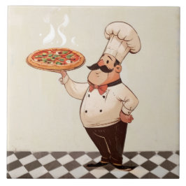 Jolly Chef: Chefs Hat Cook Presents Pizza Kitchen Kakelplatta
