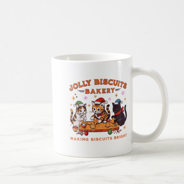 Jolly Christmas Biscuits Bakery Baking Crew Xmas C Kaffemugg (Höger)
