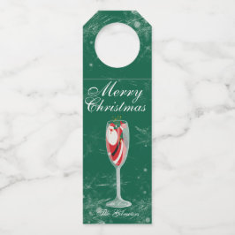 Jolly Christmas Cheers with Santa Champagne winter