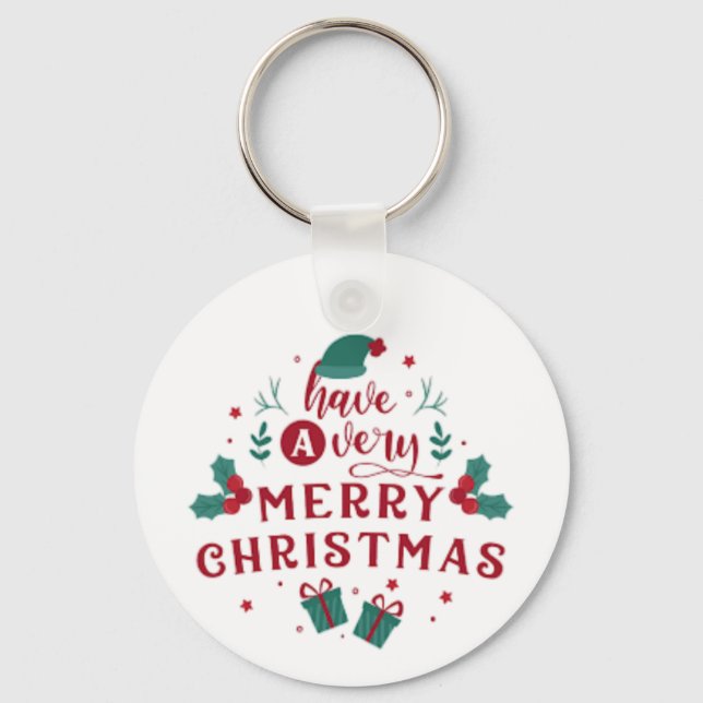 Jolly Christmas Keychain Nyckelring (Framsida)