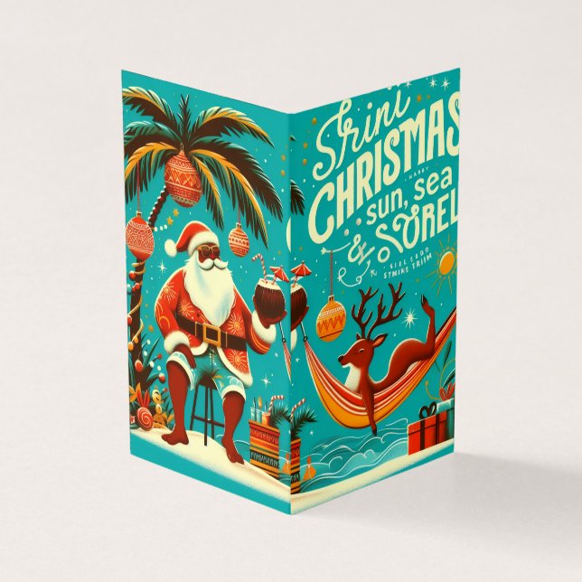 Jolly Christmas Postcard Kort (Utsida)