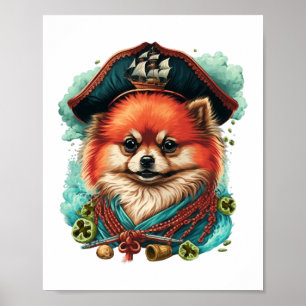 jolly corgis (blå) poster