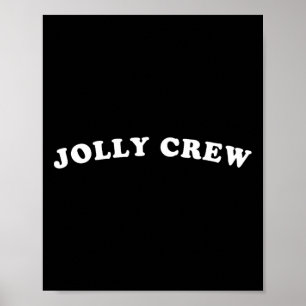 Jolly Crew Funny jul Shirt Reindeers Sleigh Poster