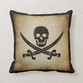 Jolly dekorativ kudde för Roger piratflagga