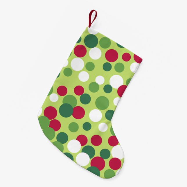 Jolly Dots jul Stocking Liten Julstrumpa (Framsidan (Hängande))