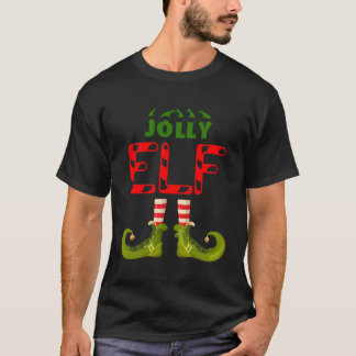 Jolly Elf Funny Group Matching Family Pajamas for T Shirt