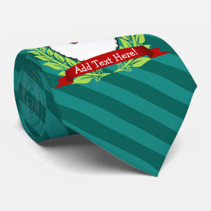 Jolly etnisk Santa anpassningsbartext Slips