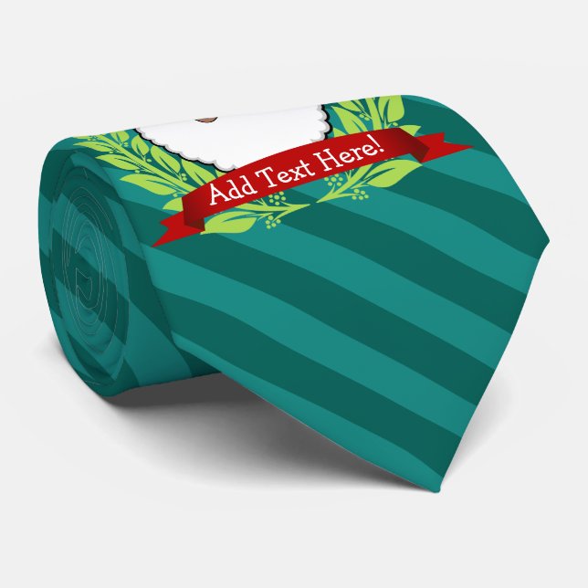 Jolly etnisk Santa anpassningsbartext Slips (Rullad)