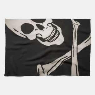 Jolly flagga 16" för Roger pirattrasa x 24", Kökshandduk