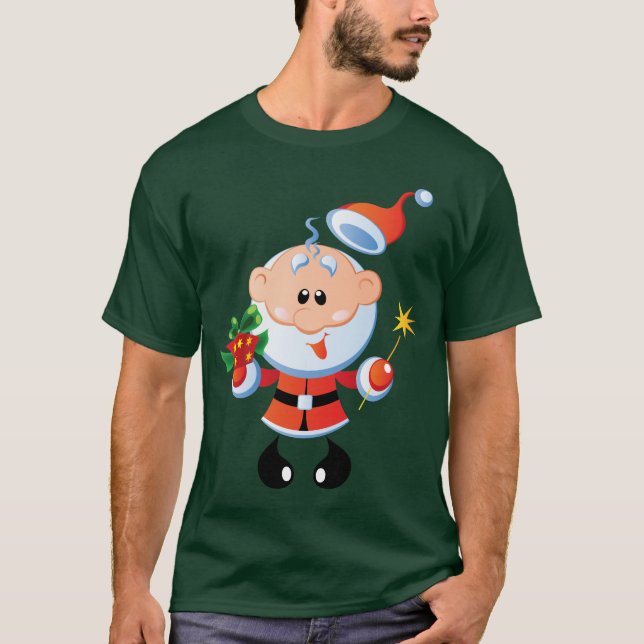Jolly gammal rolig t-skjorta för St. Nick Tee (Framsida)