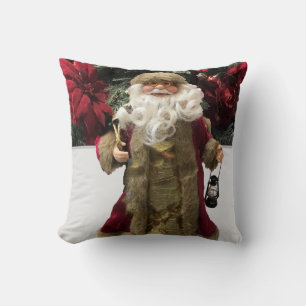 Jolly gammaldags Santa Kudde