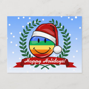 Jolly Gay pride Flagga jul Stil Helg Vykort