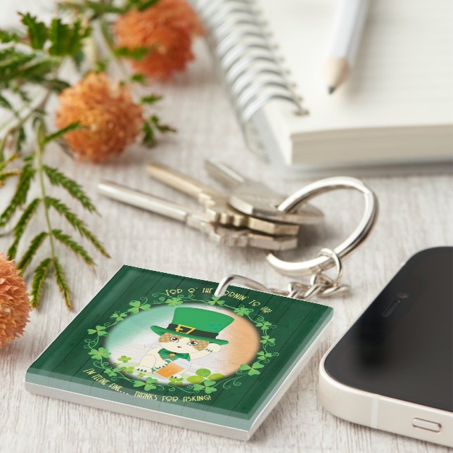 Jolly Ginger Tabby Irish Cheer (Högra Framsidan)