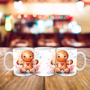 Jolly Gingerbröd Foljul-Helgdag Två-Tonad Mugg