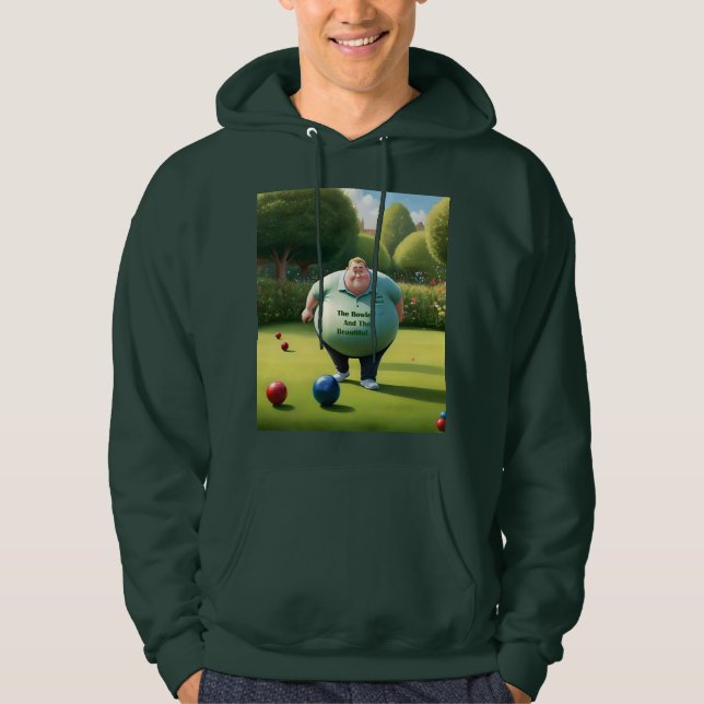 Jolly Gräsmatta Bowlareare Man Hoodie (Framsida)