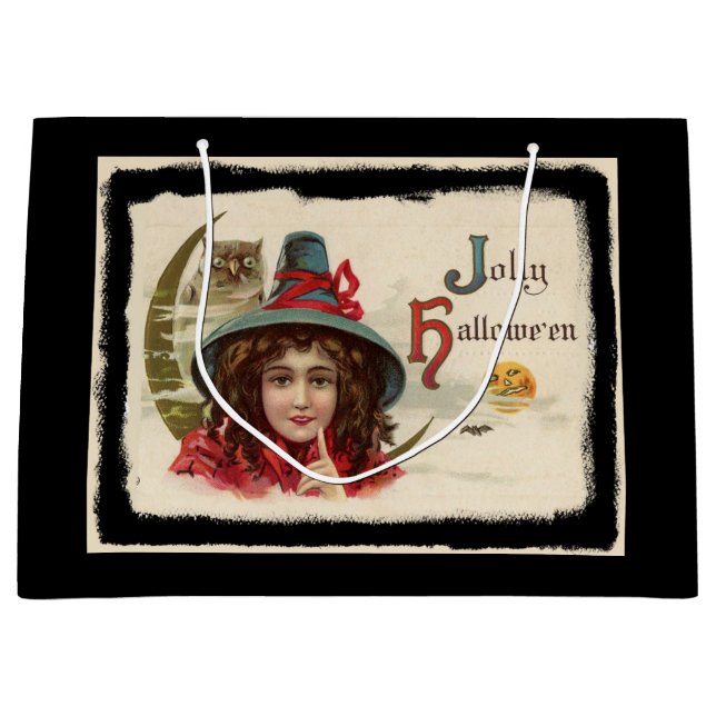 Jolly Halloween för vintage häxa (Framsidan)