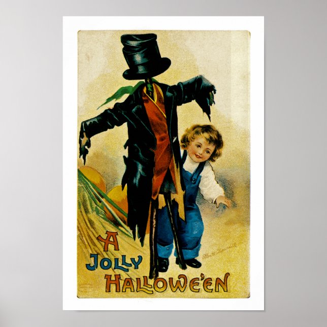 Jolly Halloween Scarecrow Poster (Framsidan)