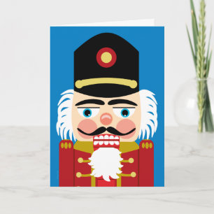 Jolly Helgdag Cute Roligt Vintage Nutcracker Helgkort