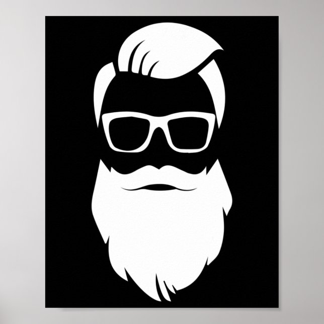 Jolly Hip Hipster Jultomten julgåva Poster (Framsidan)