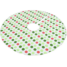 Jolly Holiday Polka Dots Julgransmatta Borstad Polyester
