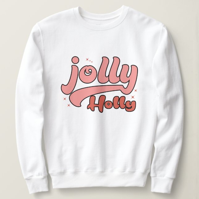 Jolly holly christmas t shirt (Design framsida)