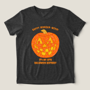 Jolly Jack o lantern Cute Kids Halloween Birthday T Shirt