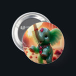 Jolly Jade Elephant Button Knapp<br><div class="desc">Parallel Realms Jolly Jade Elephant Button</div>