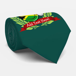 Jolly jamaikansk flaggajulstil slips