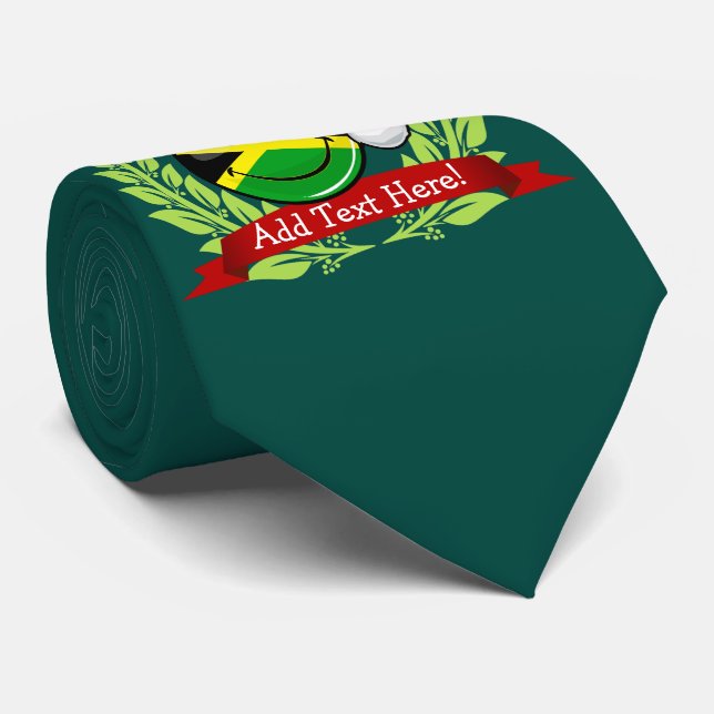 Jolly jamaikansk flaggajulstil slips (Rullad)