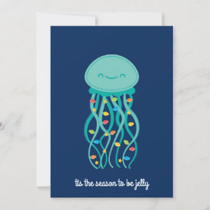 Jolly Jellyfish Julkort