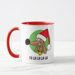 Jolly jul Dachshund Mugg